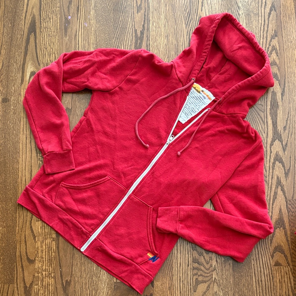 Red bolt Aviator Nation Hoodie